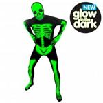 Vestito Glow Skeleton Morphsuit M 165Cm