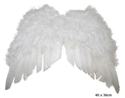 JurciCat Set di 4 pezzi di ali angelo(Bianco) Vestito angelo