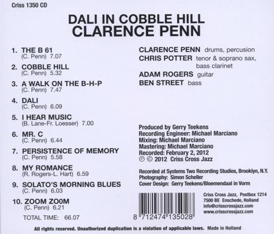 Dali in Cobble Hill - CD Audio di Clarence Penn - 2