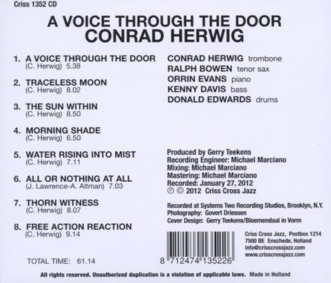 A Voice Through the Door - CD Audio di Conrad Herwig - 2