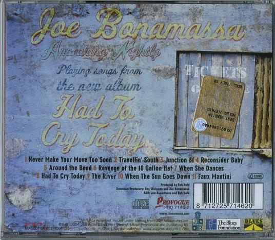 Had to Cry Today - CD Audio di Joe Bonamassa - 2