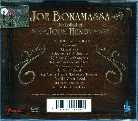 The Ballad of John Henry - CD Audio di Joe Bonamassa - 2