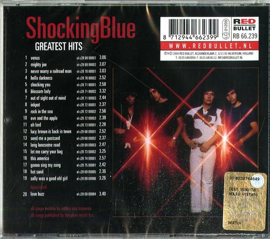 Greatest Hits - CD Audio di Shocking Blue - 2