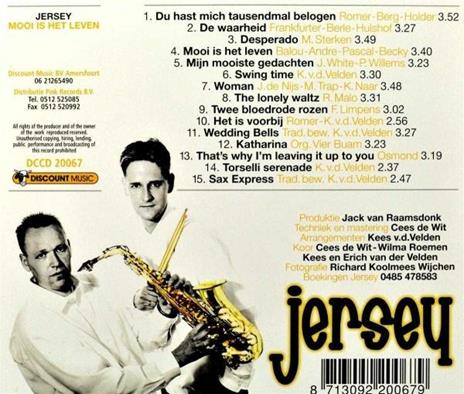 Mooi Is Het Leven - CD Audio di Jersey - 2