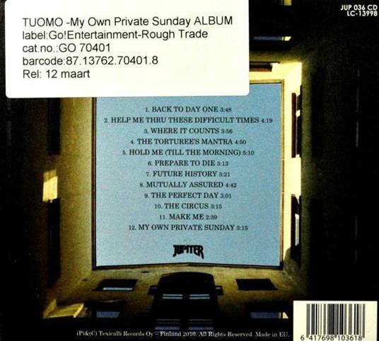 My Own Private Sunday - CD Audio di Tuomo - 2