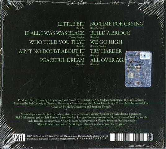 If All I Was Was Black - CD Audio di Mavis Staples - 2