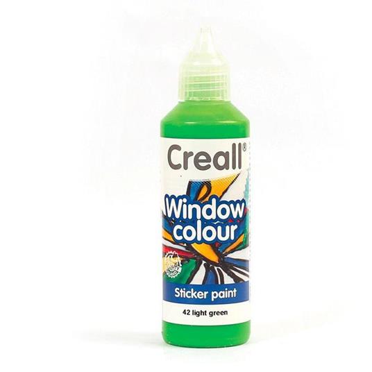 Pittura per vetri riposizionabile Creall Glass - verde chiaro