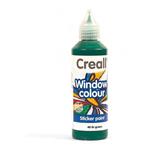 Pittura per vetri riposizionabile Creall Glass - verde scuro