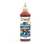 Pittura riposizionabile per finestre Creall Glass - marrone