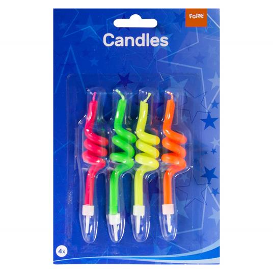 Folat: Candleset Spirals /4. Confezione 4 Candele Spirale