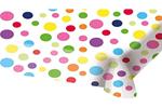 Folat: Tablecover Rainbow Dots 130X180Cm