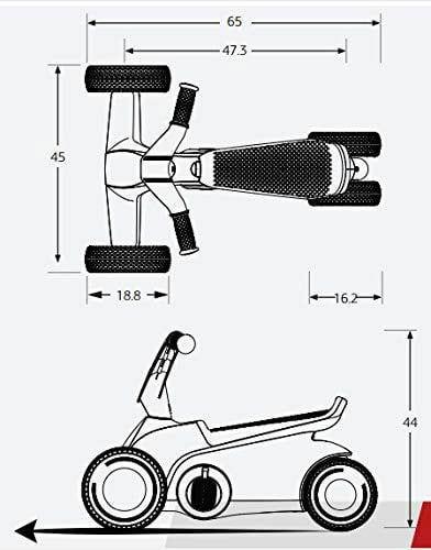 Moto Scooter a Pedali per Bambini Berg Toys GO2 Rosa - 4