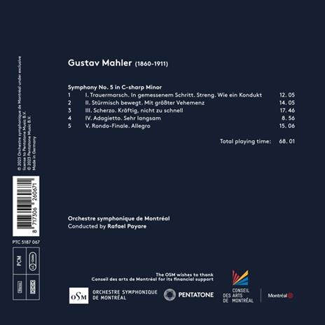 Symphony No. 5 - CD Audio di Gustav Mahler,Orchestra Sinfonica di Montreal - 2