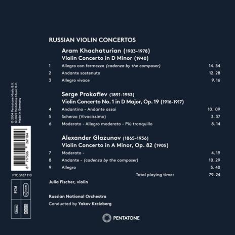 Russian Violin Concertos - CD Audio di Julia Fischer - 2