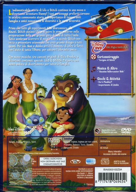 Lilo e Stitch 2: che disastro, Stitch! di Michael LaBash,Anthony Leondis - DVD - 2