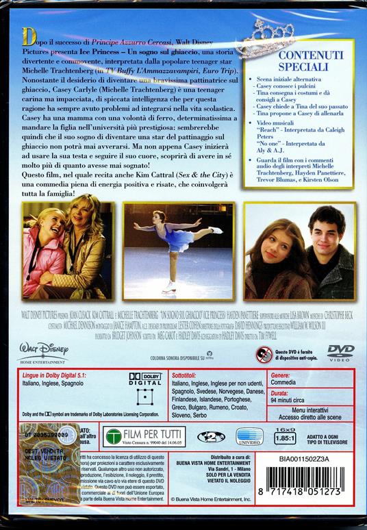 Ice Princess. Un sogno sul ghiaccio di Tim Fywell - DVD - 2