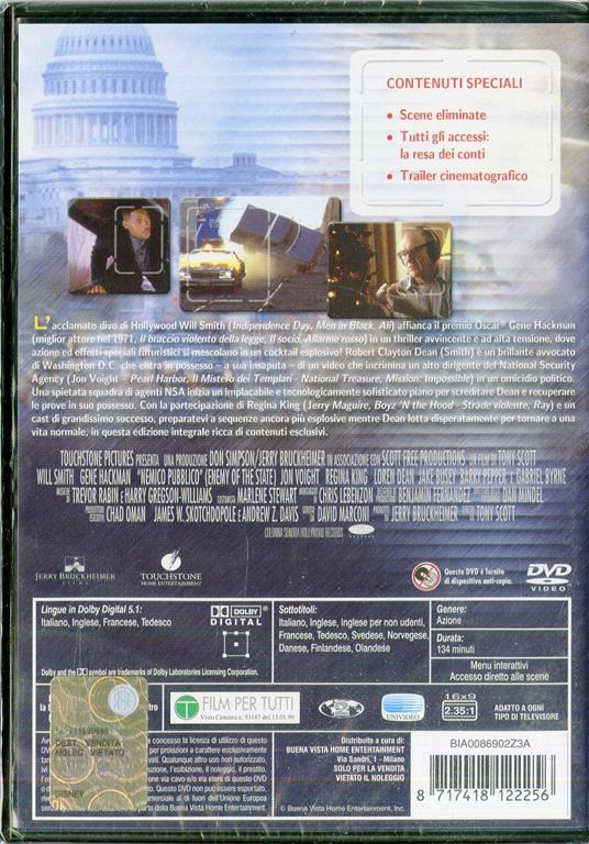 Nemico pubblico - DVD - Film di Tony Scott Avventura | IBS