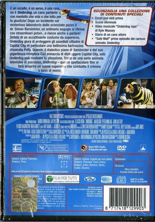 Underdog. Storia di un vero supereroe di Frederik Du Chau - DVD - 2