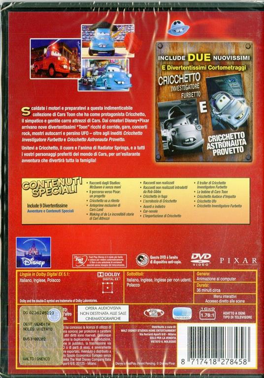 Cars Toon. Le incredibili storie di Carl Attrezzi - DVD - Film Animazione |  IBS