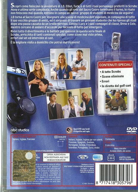Scrubs. Medici ai primi ferri. Serie 9 (2 DVD) di Michael Spiller,Michael McDonald,Gail Mancuso - DVD - 2