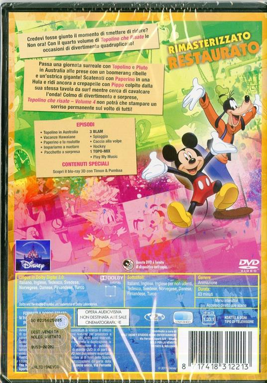 Topolino che risate! Vol. 4 - DVD - Film Animazione | IBS