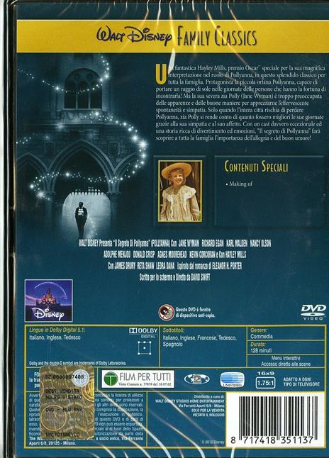 Il segreto di Pollyanna di David Swift - DVD - 2