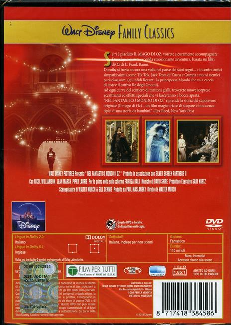 Nel fantastico mondo di Oz di Walter Murch - DVD - 2