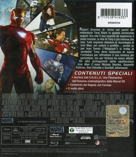 Iron Man 2 di Jon Favreau - Blu-ray - 2