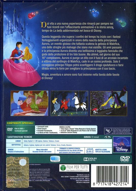 La Bella Addormentata nel bosco - DVD - Film di Clyde Geronimi Animazione |  IBS
