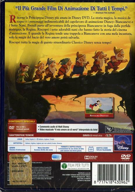 Biancaneve e i sette nani di Walt Disney - DVD - 2