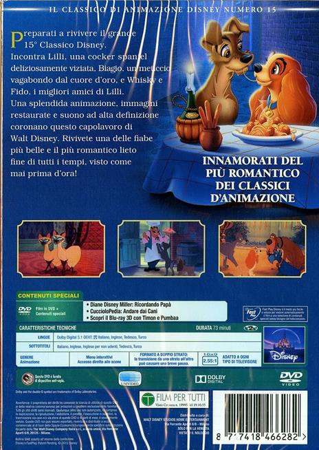 Lilli e il Vagabondo (DVD)<span>.</span> Limited Edition di Hamilton Luske,Clyde Geronimi,Wilfred Jackson - DVD - 2