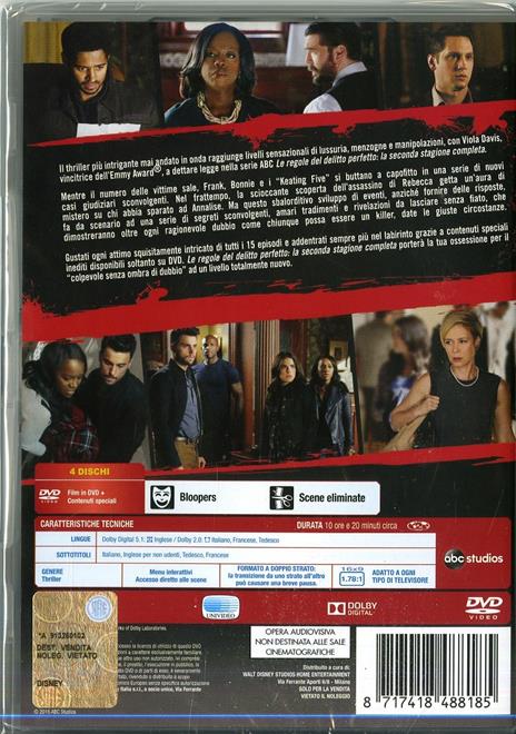 Le regole del delitto perfetto. Stagione 2 (4 DVD) - DVD - Film di Bill  D'Elia , Laura Innes Giallo | IBS