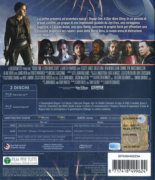 ROGUE ONE: Star Wars Story (2 Blu-ray)