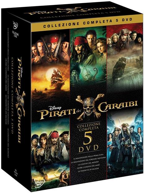 Pirati dei Caraibi. Collezione 5 film (5 DVD) di Rob Marshall,Joachim Roenning,Espen Sandberg,Gore Verbinski