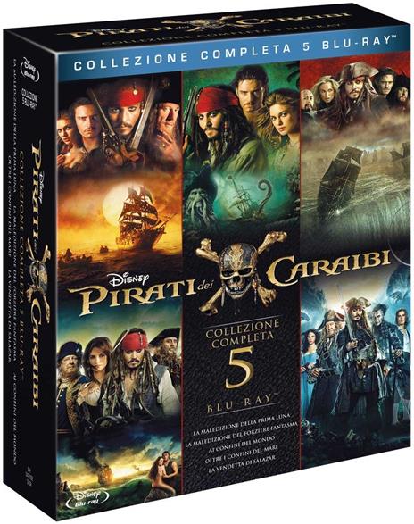 Pirati dei Caraibi. Collezione 5 film (5 Blu-ray) - Blu-ray - Film di Rob  Marshall , Joachim Roenning Avventura | IBS