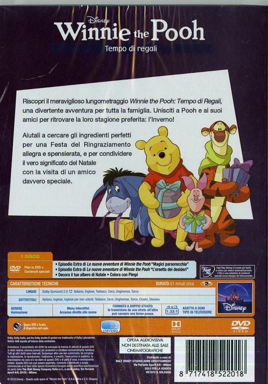 Winnie the Pooh. Tempo di regali (DVD) - DVD - Film di Harry Arends , Jun  Falkenstein Animazione | IBS