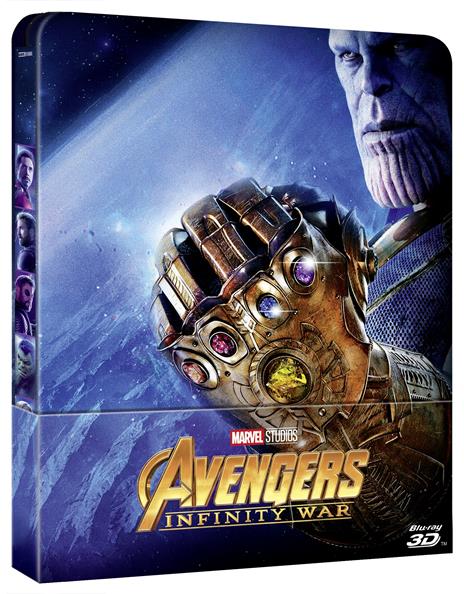 Avengers: Infinity War. Con Steelbook (Blu-ray + Blu-ray 3D) di Joe Russo,Anthony Russo - Blu-ray + Blu-ray 3D