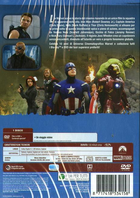 The Avengers di Joss Whedon - DVD - 2