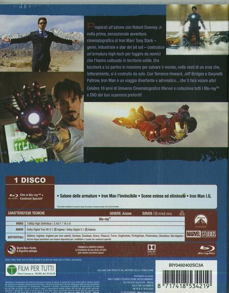 Iron Man di Jon Favreau - Blu-ray - 2