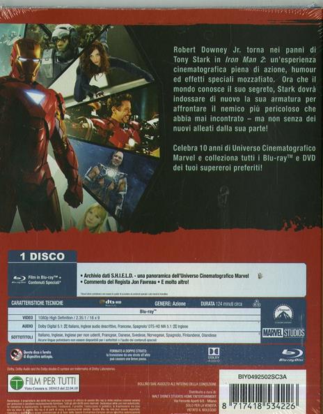 Iron Man 2 di Jon Favreau - Blu-ray - 2