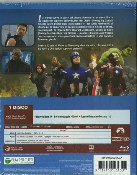 The Avengers di Joss Whedon - Blu-ray - 2