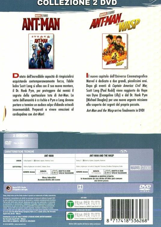 Cofanetto Ant-Man 1-2 (2 DVD) di Peyton Reed - 2