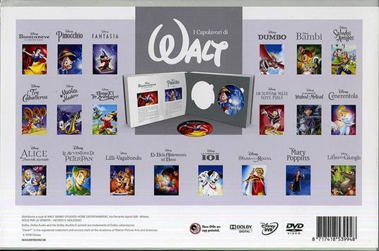 capolavori di Walt Disney (20 DVD) - DVD - Film di Walt Disney , Hamilton  Luske Bambini e ragazzi