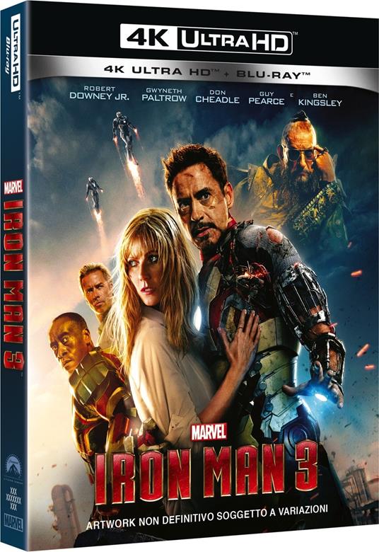 Iron Man 3 (Blu-ray + Blu-ray 4K Ultra HD) di Shane Black - Blu-ray + Blu-ray Ultra HD 4K
