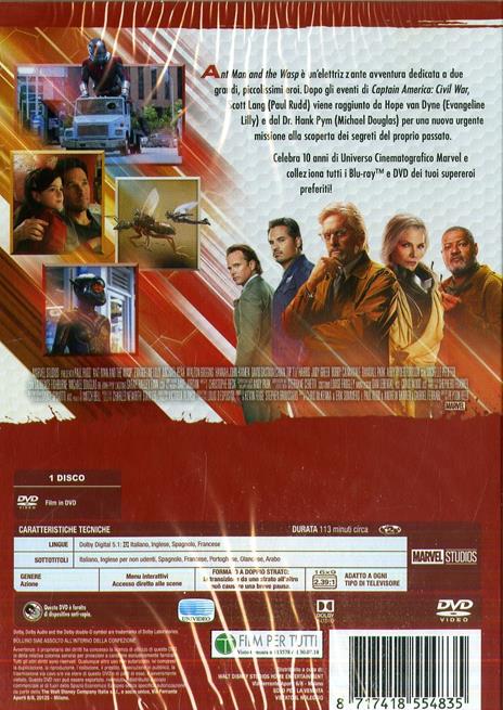 Ant Man and the WASP. Edizione 10° anniversario (DVD) di Peyton Reed - DVD - 2