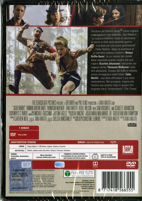 JoJo Rabbit (DVD) di Taika Waititi - DVD - 3