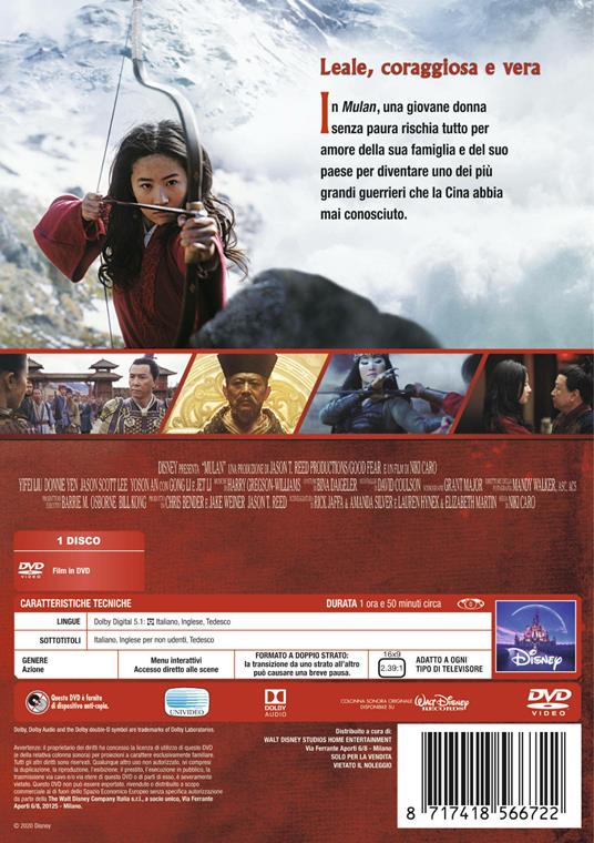 Mulan Live Action (DVD) di Niki Caro - DVD - 3