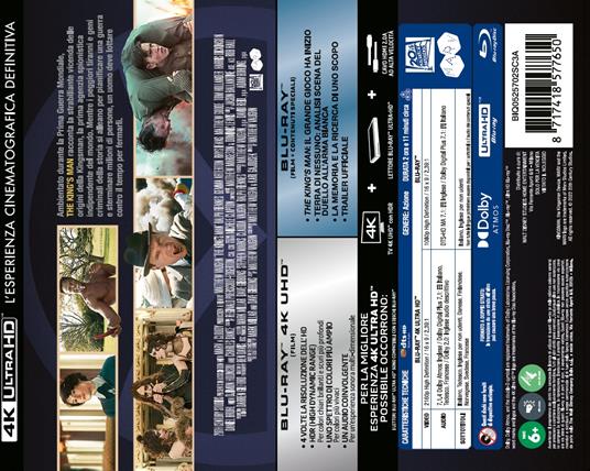 The King's Man. Le origini (Blu-ray + Blu-ray Ultra HD 4K) di Matthew Vaughn - Blu-ray + Blu-ray Ultra HD 4K - 2