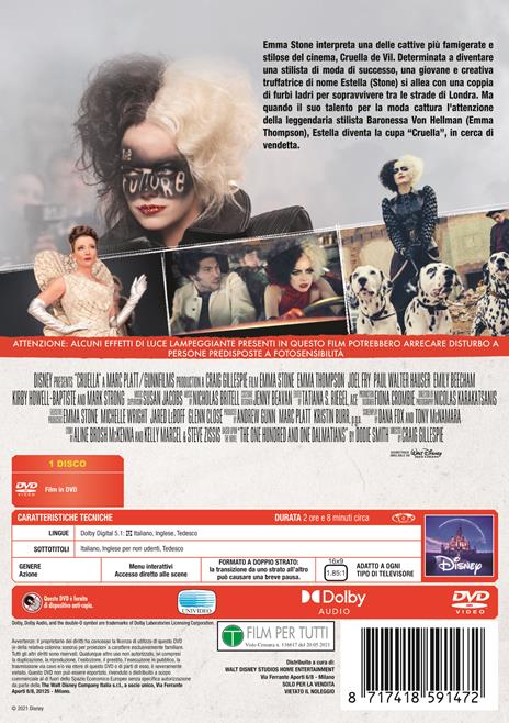 Crudelia (DVD) di Craig Gillespie - DVD - 2