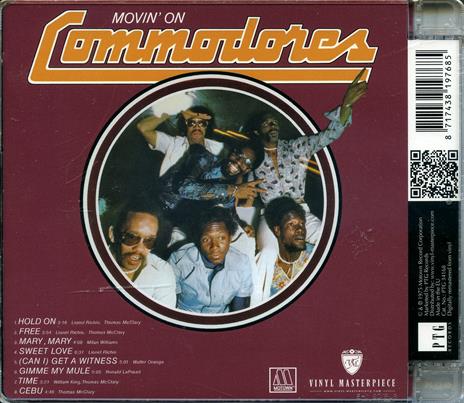 Movin' on - CD Audio di Commodores - 2